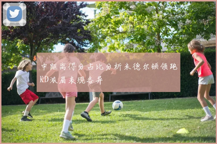 中距离得分占比分析米德尔顿领跑KD浓眉表现各异